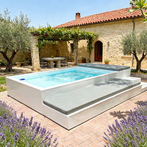 Piscine en fibre de verre semi-acrylique, piscine ronde extérieure, piscine à cadre, piscine hors sol, Chine - Product Image 2