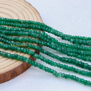 Vente en gros de bijoux fins à 4 couches collier de pierres précieuses à facettes émeraude naturelle fabricant certifié GIA vert - Product Image 6