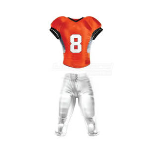 Uniforme de football américain pour adultes de haute qualité Style uni à quantité minimale de commande basse avec numéro Ensemble de vêtements de sport en stock Logo et numéro personnalisés - Product Image 1
