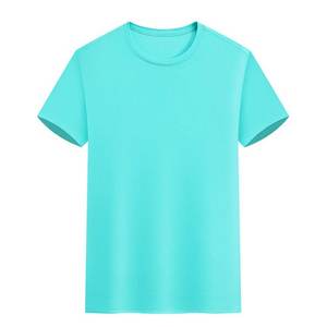 2 uds. Camiseta de Color sólido 100% algodón hombres mujeres blanco cuello redondo suelta de manga corta Camiseta modelos básicos que combina con todo pareja Tops negro - Product Image 1