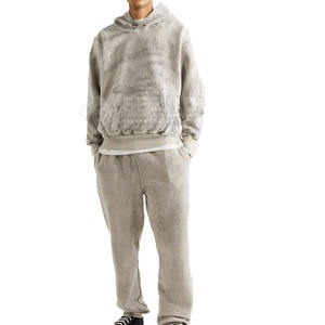 Survêtements de lavage à l'acide de haute qualité survêtements de lavage à l'acide de coton Polyester bas quantité minimale de commande haut à la mode pour hommes - Product Image 1