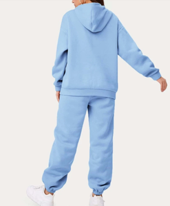 ชุดวอร์มสองชิ้นของผู้หญิงเสื้อแขนยาวแบบรูดซิปหน้ามี2025สำหรับฤดูใบไม้ร่วงชุดวอร์มสำหรับใส่วิ่ง - Product Image 3