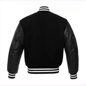 <b>Canvas</b> Varsity <b>Mens</b> <b>Jackets</b> <b>Jacket</b> for <b>Men</b> Vintage Style Customizable Button Pockets Unisex College Bomber OEM Wholesale - Product Image 3
