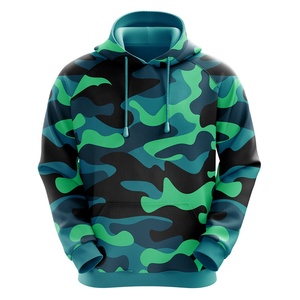 Breathable UV Protection Unisex Hoodies & Sweatshirts New Printed Cotton Polyester <b>Camouflage</b> Sublimation - Product Image 5