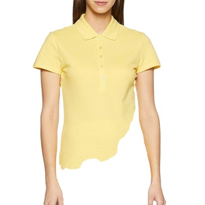 เสื้อโปโลแขนสั้นระบายอากาศได้ดีสำหรับผู้หญิงเสื้อกอล์ฟทรงเข้ารูปปกเสื้อออกแบบได้ตามต้องการ - Product Image 1