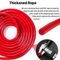 Vente en gros de corde à sauter lourde en alliage PVC et aluminium pour le fitness à domicile corde à sauter réglable avec logo personnalisé