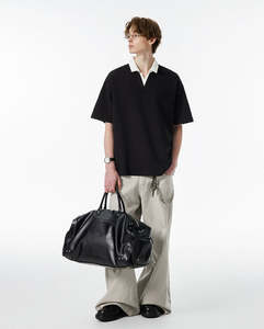 Chemises pour hommes grande taille de qualité supérieure, respirantes, en tricot, design personnalisable, épaules tombantes, coupe ample, vêtements décontractés - Product Image 6