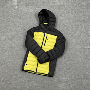 Custom made Men's <b>Winter</b> Puffer Jacket Canvas Waterproof Breathable Hooded Zipper Closure Outdoor Casual Wear High Street Style - Product Image 5