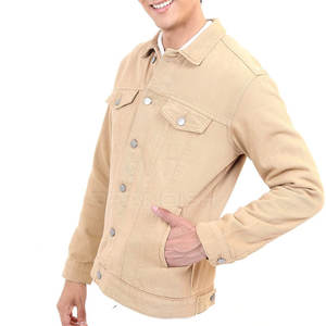 Veste d'hiver respirante personnalisée de grande taille pour hommes Veste en jean à bas prix de haute qualité avec logo personnalisé imprimé pour hommes - Product Image 1