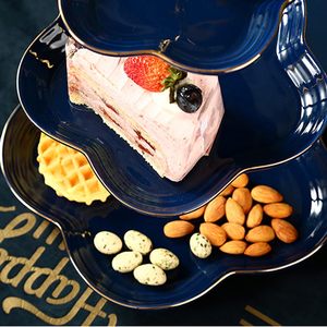 Support à gâteau en fer métallique à 2 niveaux de qualité exclusive, lot de 2 supports à dessert pour ustensiles de cuisine de forme personnalisée d'Inde - Product Image 3