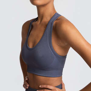 Soutien-gorge de sport pour femmes à impact élevé Ensembles de yoga et de fitness avec élastique personnalisé en gros - Product Image 4