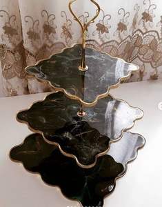 Soporte de pastel de resina con diseño de lava hecho a mano de la mejor calidad para boda y cumpleaños, soporte decorativo y Decoración de mesa - Product Image 5