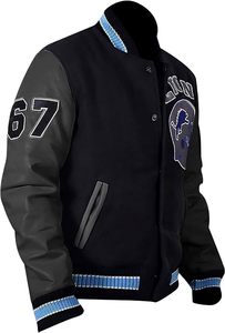 Veste de baseball varsity à col montant personnalisé, 100% coton, saison hivernale, respirante, design OEM pour homme - Product Image 2