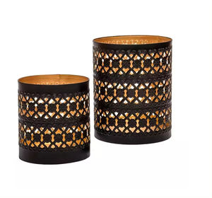 JUEGO DE 3 portavelas votivas de Metal para Diwali de Navidad y eventos para iluminación única nórdica nueva decoración de eventos y fiestas - Product Image 5