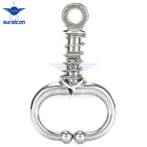 Équipement manuel en acier inoxydable pour l'élevage standard de sécurité Mol Pince à nez de taureau Anneau en plastique Instruments chirurgicaux Base - Product Image 6