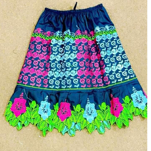 2025 faldas polinesias personalizadas de alta calidad para mujer, ropa de algodón transpirable de la isla del Pacífico con bordado de estilo informal - Product Image 4