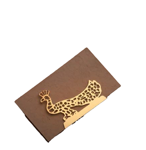 Porte-cartes au design unique Décoration de table Porte-cartes en métal Porte-cartes couleur or de mariage antique le plus vendu - Product Image 1