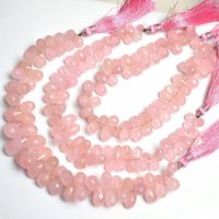 100% arrivée naturelle Morganite aigue-marine larme gouttes à facettes forme perles Briolette larme à facettes perle pour la fabrication de bijoux
