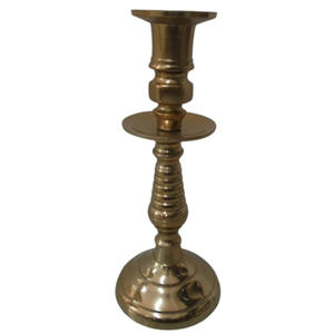 Ensemble de 2 bougeoirs en aluminium pour décoration de fête en bronze pour décoration de salon faits à la main en vrac - Product Image 4