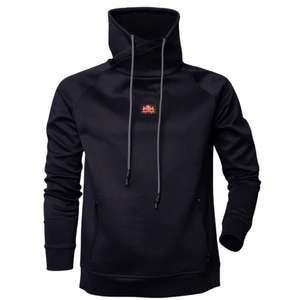 Sudadera con Capucha de Cuello Alto para Hombre, Ropa Deportiva de Manga Larga, Informal, para Entrenamiento, con Cordón y Bolsillos - Product Image 1