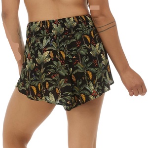 Pantalones cortos transpirables con cintura suave para mujer, ropa de playa informal para nadar, correr y relajarse - Product Image 6