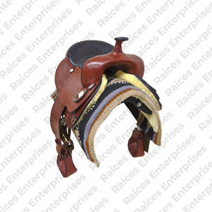 Selle de dressage en cuir pur d'équitation de haute qualité pour cheval professionnel 100% selle de saut de cheval équestre en cuir - Product Image 4