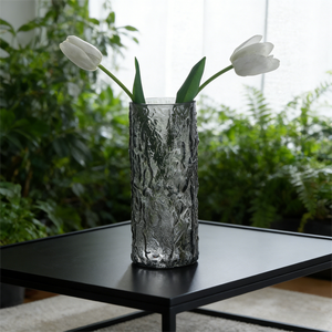 Jarrón de Vidrio Texturizado Estilo Glaciar Nórdico, Cilíndrico, para Flores Hidropónicas, Decoración de Mesa, Sala de Estar, Bodas, Hoteles, Venta al Por Mayor - Product Image 2