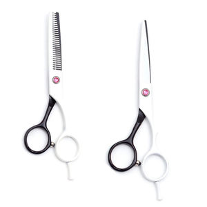 Kit de tijeras de peluquero de 7 piezas, maquinilla de afeitar de peluquero personalizada y cizalla de corte de adelgazamiento, juegos de tijeras de acero alemán de 5,5" - Product Image 6