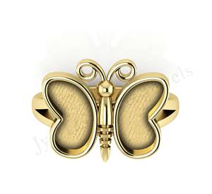 2025 fait à la main 925 en argent Sterling femmes bague de mariage réglable résine lunette oiseau amant conception Semi montage pierre bijoux résultats - Product Image 4