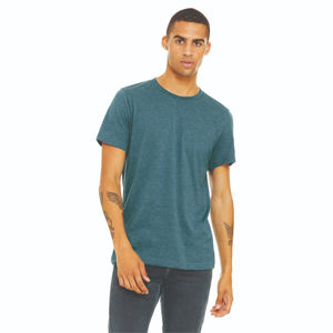 OEM เสื้อยืดแขนสั้นสีน้ำเงินเข้มสำหรับชายและหญิง, เสื้อยืดผ้าฝ้าย100% แห้งเร็วและเบาระบายอากาศสไตล์ทางการสำหรับผู้ชาย - Product Image 1