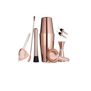 Hot Selling Design Steel Cocktail Shaker Set Metal Unique Design Handmade <b>Drink</b> Mixing Cocktail Shaker Set - Product Image 4