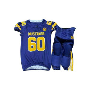 Uniforme de fútbol americano para niños personalizable, transpirable, de talla grande, de manga corta, fabricado en Pakistán, técnica de sublimación - Product Image 5