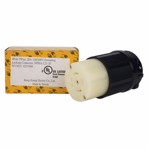 NEMA L21-20 120/208V 20A connector, UL listed - Product Image 5