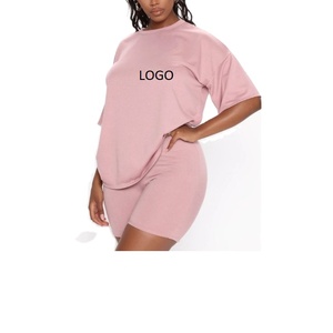 Camiseta de algodón de color sólido para mujer, camiseta de manga corta de color sólido con cuello personalizado, camiseta de talla grande para mujer - Product Image 1