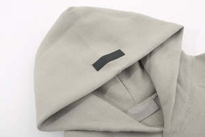 Sweat à capuche pour homme, épaules tombantes, coupe régulière, respirant, 100% coton, hiver, gaufré, unisexe - Product Image 5