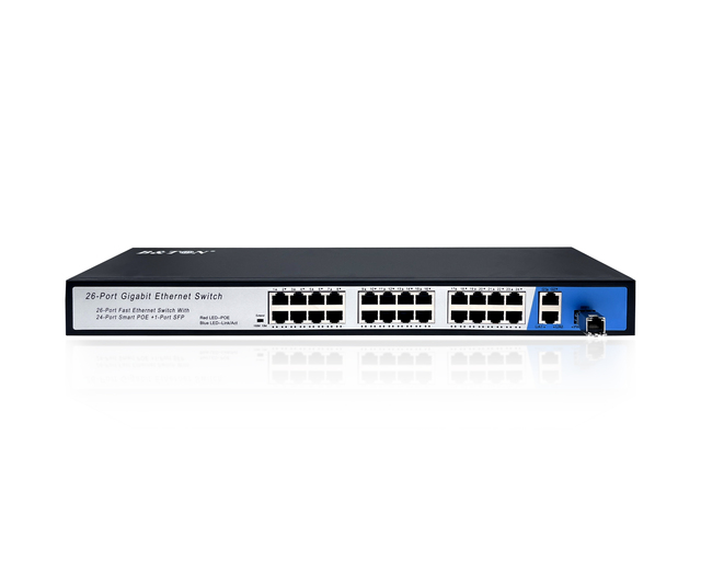 POE  Switch 24 POE Port+2 Sfp+2 Uplink  Port Full Gigabit Ethernet PoE Switch