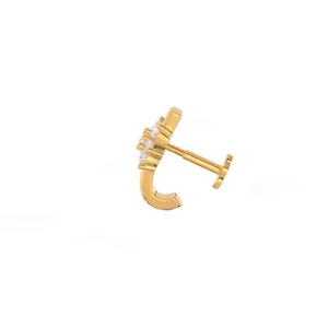 เข็มกลัดจมูกทำจาก14kt ทองเหลืองพร้อมเพชรสำหรับปลูกในห้องแล็บคอลเลกชันเครื่องประดับแฟชั่น - Product Image 4