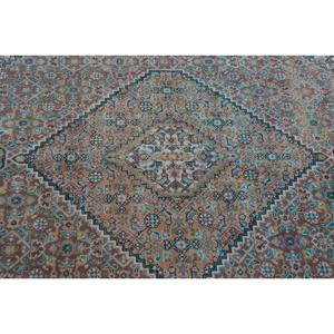 Vintage 4.1x7.4 ft Rug, Turkish Rug, <b>Brown</b> Floral <b>Wool</b> Rug - Product Image 5