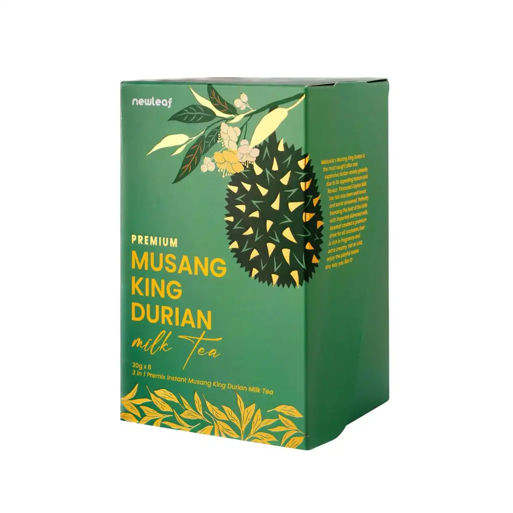 Newleaf Musang King Durian Milk Tea | Thé au lait Durian Premium doux aromatique soyeux torréfié ceylan D197