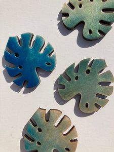 Ensemble de sous-verres en résine époxy de qualité colorée avec effet océan Dessous de verre rond carré décoratif en résine époxy par Craftsy Home - Product Image 4