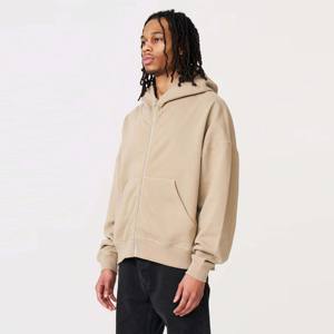 Sweat à capuche unisexe surdimensionné et lourd à fermeture éclair intégrale-Confortable, doux et idéal pour les tenues décontractées, les activités de plein air et la détente - Product Image 2