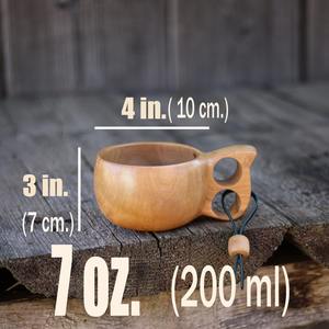 Mug en bois élégant de style classique, artisanal, étanche, écologique, pour la maison, les voyages en plein air et les cadeaux - Product Image 2