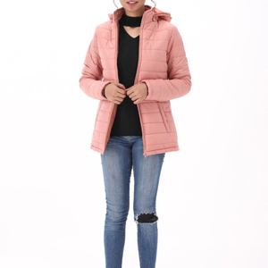 Veste d'hiver pour femmes imprimée sur mesure Fermeture à glissière de haute qualité Nouveau Respirant à manches longues Mode Puffer Hooded Plus Size - Product Image 2