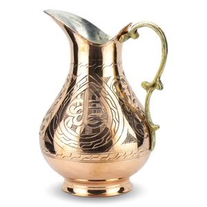 Juego de vasos de cobre martillado Premium, vasos y jarra de agua altamente pulidos para el hogar, Hotel, restaurante, taza de regalo, precio a granel - Product Image 4