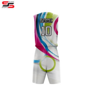 Ensemble de maillots de basket-ball en maille double face personnalisés, impression par sublimation, uniformes de basket-ball réversibles pour l'entraînement des jeunes - Product Image 6