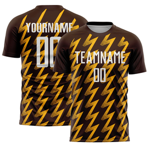 Camisetas de Fútbol Fabricadas en Fábrica, Camisetas Deportivas para Hombre de Secado Rápido, Precio de Mayoreo, Transpirables, Color Marrón - Product Image 1
