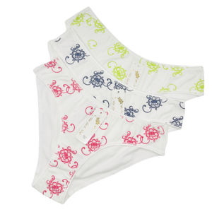 Vente chaude, tendance, marque privée, sous-vêtements en coton de bambou pour femmes, taille mi-haute, taille élastique douce, tissu fin, culottes pour tous les jours - Product Image 3