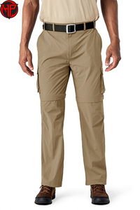 Pantalones Cargo tácticos 2 en 1 ligeros de verano para hombre, pantalones deportivos de secado rápido con logotipo personalizado y piernas extraíbles, estilo de trabajo - Product Image 5