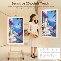 32 43 49 Inch Groot Digitaal Fotolijstje Foto Video Touchscreen LCD Smart 4K HD Klok Android OS Schilderij Afbeelding Signage WiFi Video