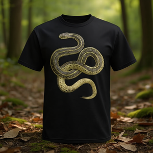 เสื้อยืดลายงูสายรุ้ง Thamnophis Sirtalis ประเภทสินค้าส่งเสริมการขาย - Product Image 3